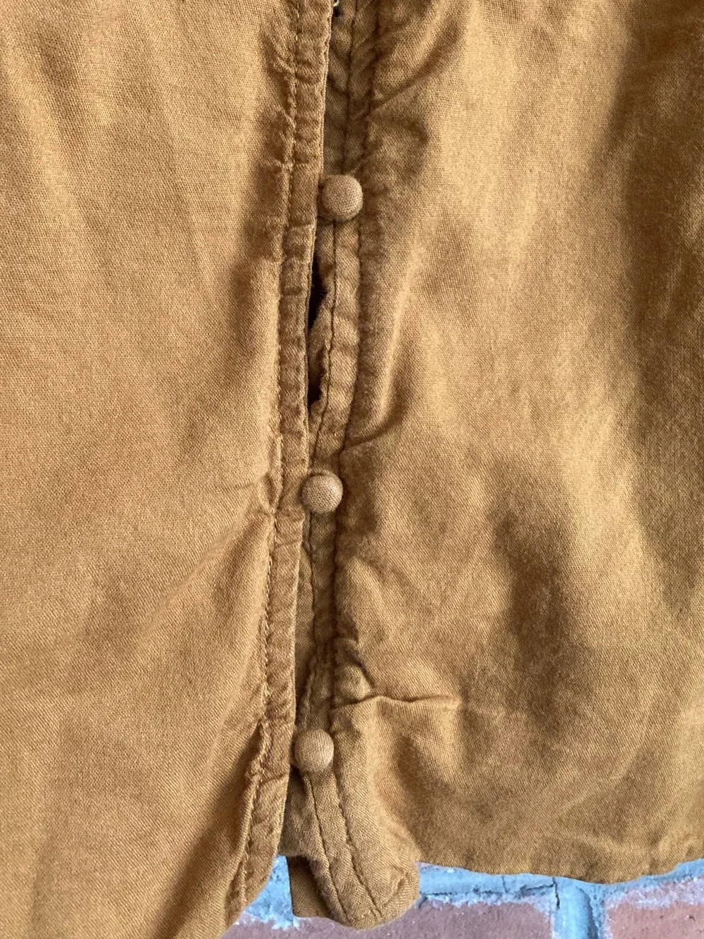 Old Navy Smocked Button-Front Peasant Blouse